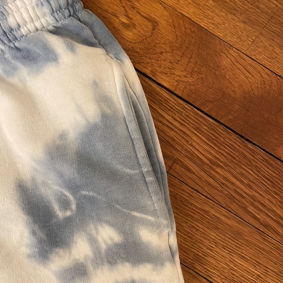 Blue and white tie dye sweatpants. Size S. EUC - Picture 3 of 4